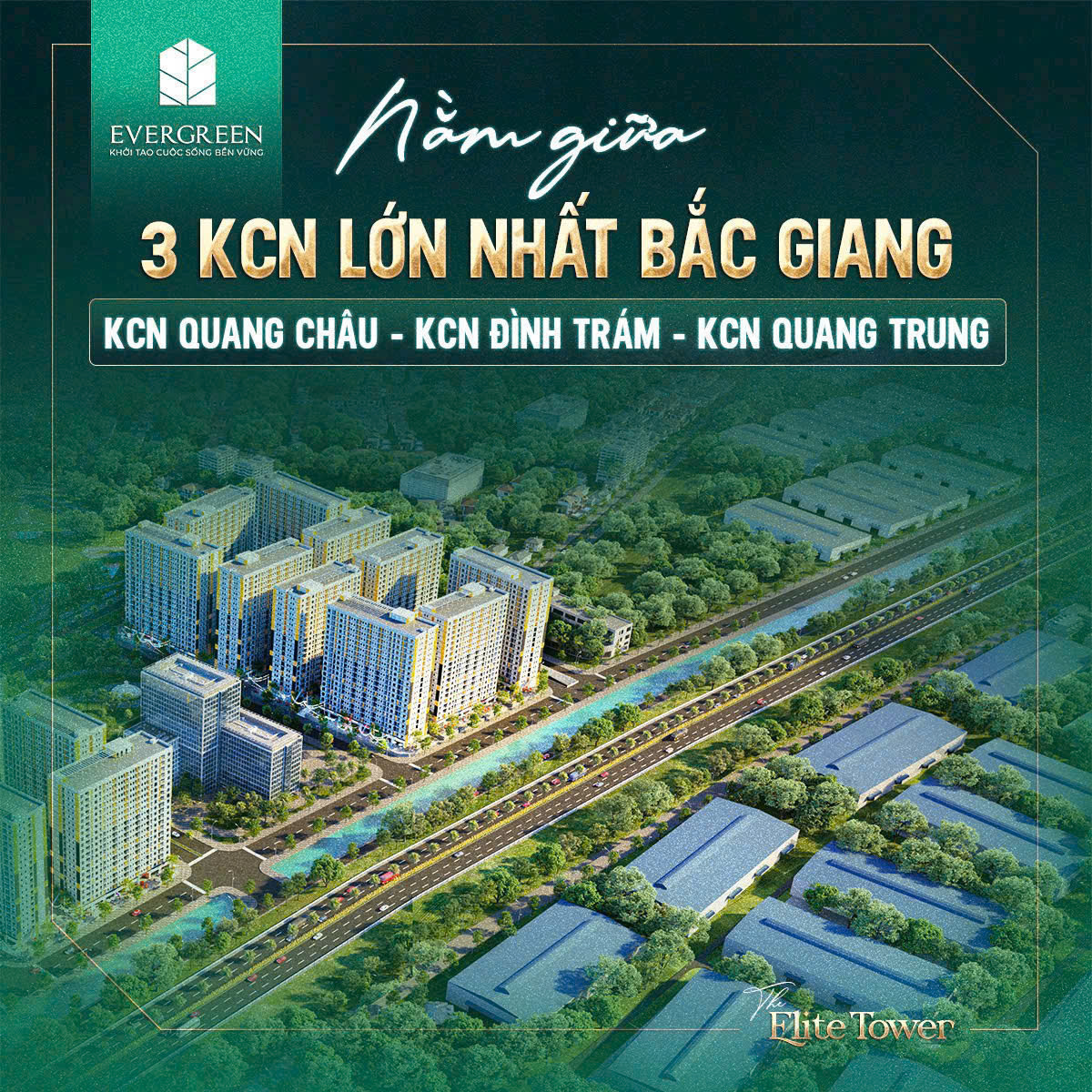 Mở bán quỹ 35 căn góc 3PN cuối cùng tại Evergreen Bắc Giang