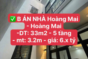 BÁN NHANH NHÀ 5 tầng Hoàng Mai – Quận Hoàng Mai –  TIỆN ÍCH BẠT NGÀN