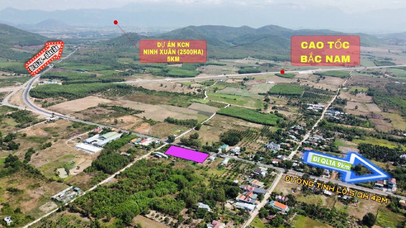 BÁN GẤP 2 LÔ ĐẤT MẶT ĐƯỜNG TỈNH LỘ 5 NINH TÂN – NINH HOÀ QUY HOẠCH MỚI GẦN NÚT GIAO CAO TỐC BẮC NAM
