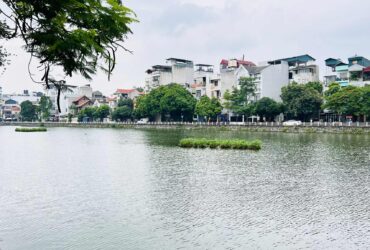 bán nhà lô góc mặt phố Long Biên, 100m x 7 tầng, mặt tiền 5.8m, view hồ, ôtô tránh, kinh doanh