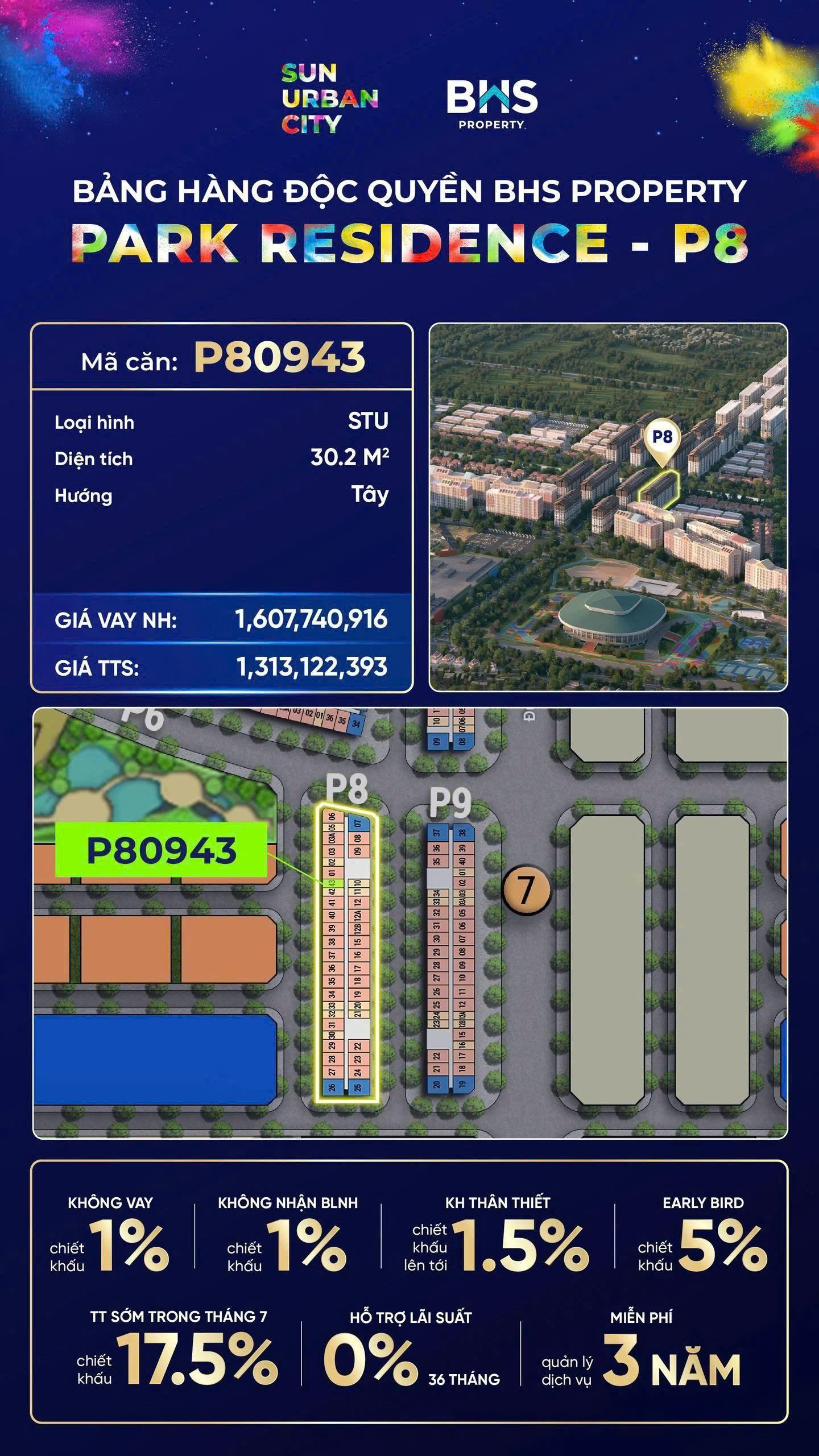 Căn hộ studio – tòa P8 dự án Sun Urban City Hà Nam (P80943)