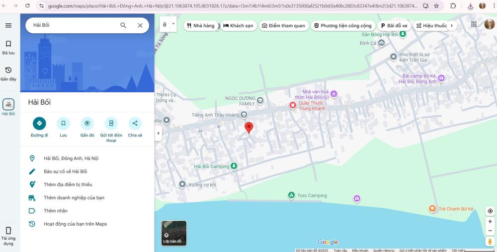 BÁN NHANH LÔ ĐẤT ĐẸP – GIÁ TỐT – VỊ TRÍ ĐẸP TẠI XÃ HẢI BỐI, ĐÔNG ANH, HÀ NỘI