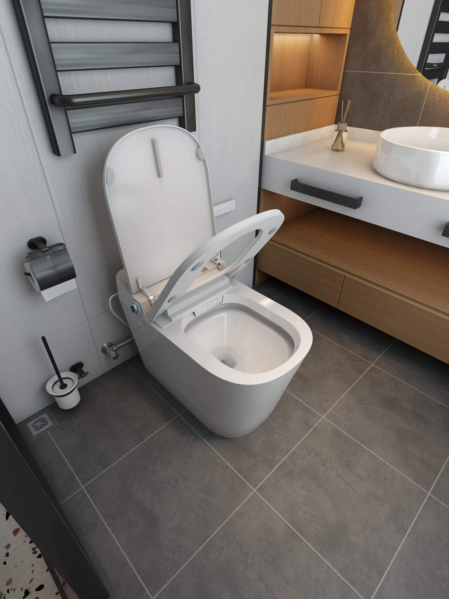 Nhà mình cho thuê nhà mới, căn góc, Thái Hà; vỉa hè 114m2* 5T- 46 Tr