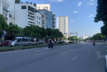 bán nhà phố Hồng Tiến, 120m, mặt tiền 6.6m, ôtô tránh, full thổ cư