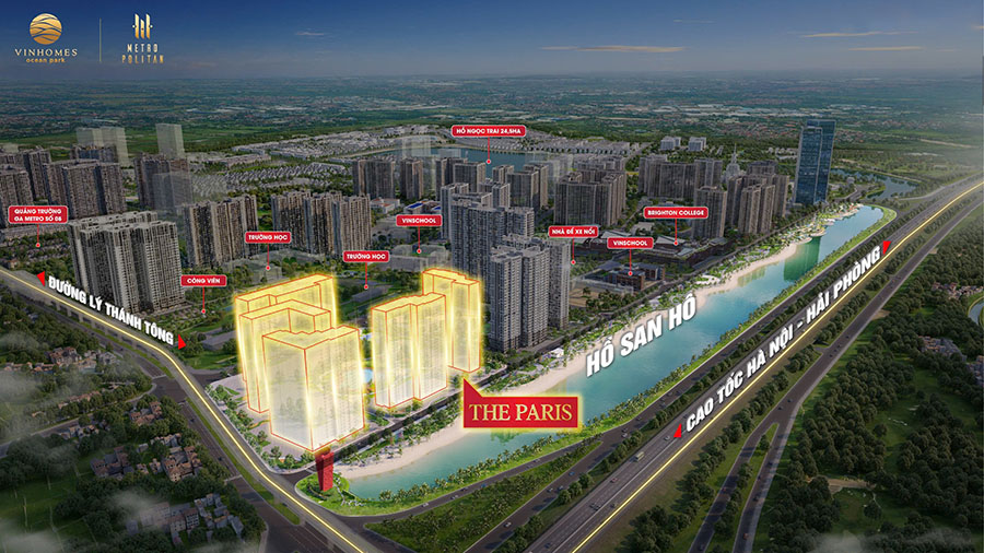 P.Khu Đẹp Nhất Vinhomes Hà Nội. 𝐓𝐇𝐄 𝐏𝐀𝐑𝐈𝐒 𝐎𝐂𝐄𝐀𝐍 𝐏𝐀𝐑𝐊 Chỉ Từ 6x tr/m2. Tầm view triệu $$$ hiếm có số lượng có hạn