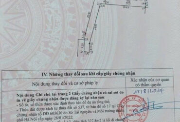 CHÍNH CHỦ GỬI BÁN 52.8M² ĐẤT ĐẸP – THỌ LỘC, PHÚC THỌ, HÀ NỘI