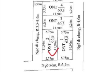 Lô góc 60m² – sát KCN Ngũ Phúc, giá chỉ 1,09 tỷ  ZALO 0567 222 555