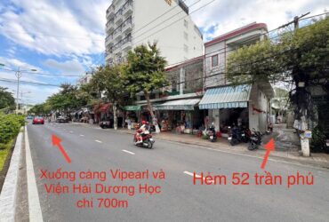 BÁN ĐẤT TẶNG NHÀ CẤP 4 – HẺM 52 TRẦN PHÚ, VĨNH NGUYÊN, NHA TRANG