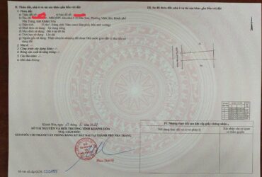 BÁN ĐẤT HẺM GẦN NGAY BIỂN HÒN CHỒNG, KHÁNH HOÀ