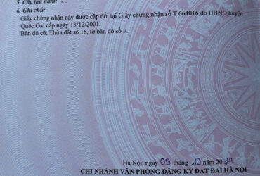 BÁN LÔ ĐẤT ĐẸP – VỊ TRÍ ĐẸP TẠI THÔN 7, XÃ PHÚ CÁT, QUỐC OAI, HÀ NỘI