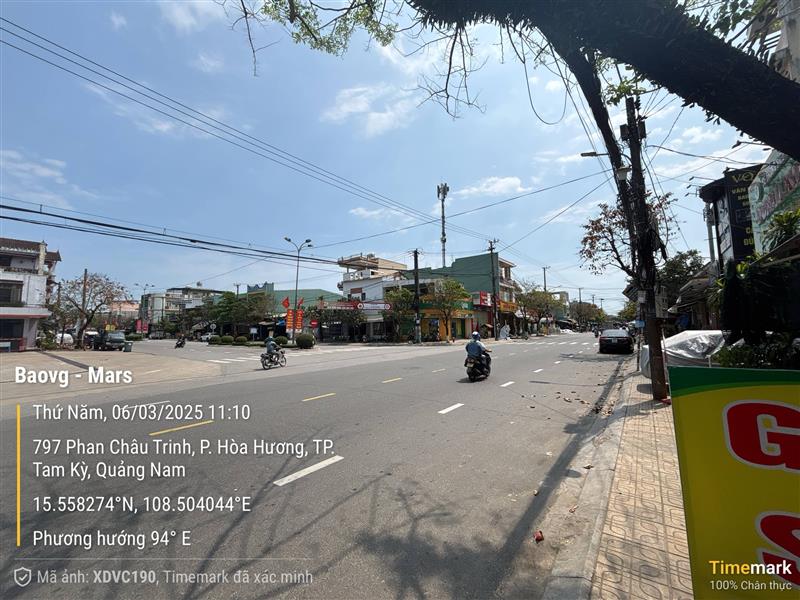 Cần bán nhanh MT kinh doanh đường Phan Châu Trinh, An Sơn, Tam Kỳ, đối điện cây xăng Hòa Hương.