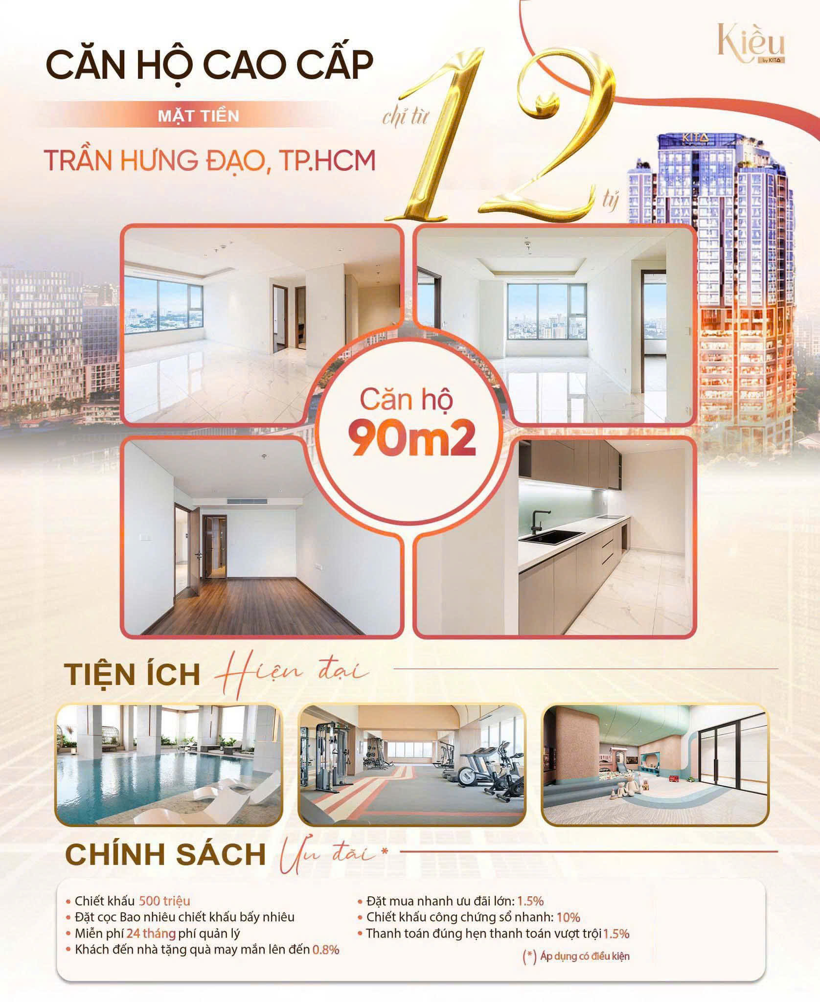 KIỀU BY KITA – CHỐN SỐNG ĐẲNG CẤP GIỮA TRÁI TIM SÀI GÒN – TIỆN ÍCH CAO CẤP