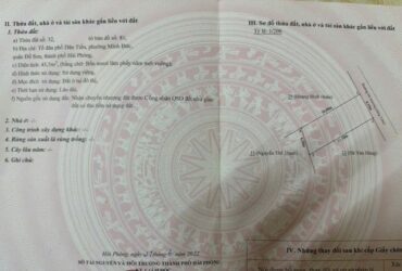 Đất giá rẻ gần đường ven biển Minh Đức – Đồ Sơn, chỉ nhỉnh 7xx triệu! ZALO 0567 222 555