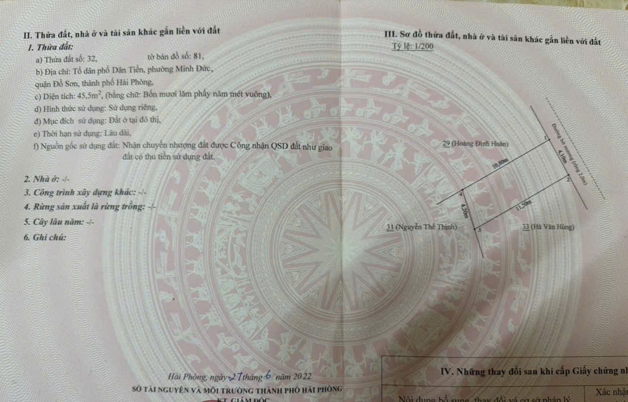 Đất giá rẻ gần đường ven biển Minh Đức – Đồ Sơn, chỉ nhỉnh 7xx triệu! ZALO 0567 222 555