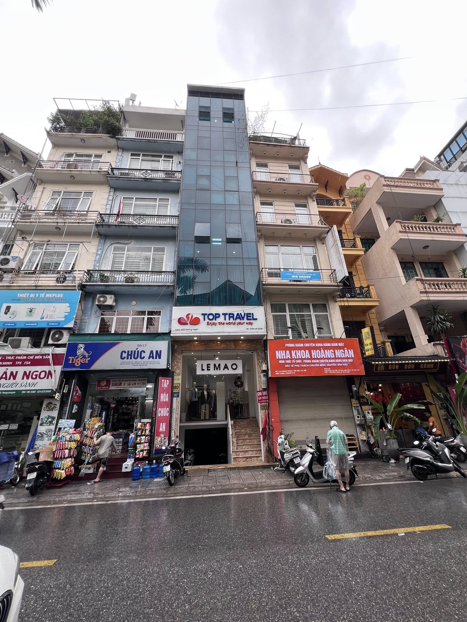 BÁN NHÀ MẶT PHỐ HÀ NỘI – TÒA VP 8 TẦNG CẦU GIẤY – THOÁNG TRƯỚC SAU – SỔ VUÔNG ĐÉT.