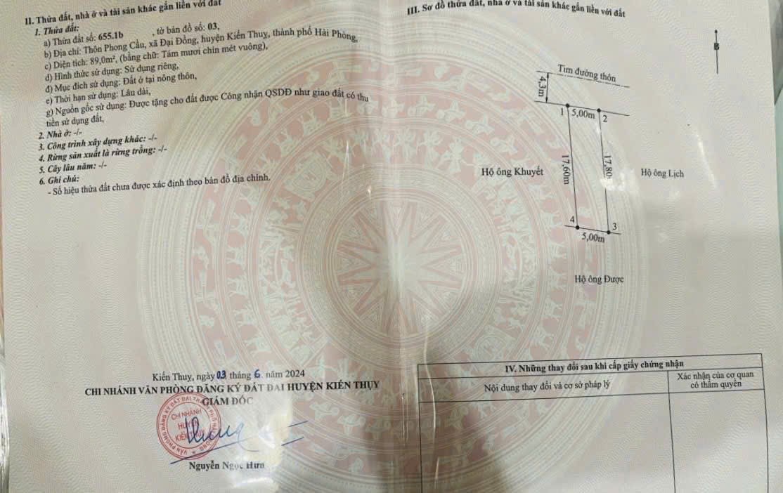 CẠNH VINHOMES KIẾN THỤY – LÔ ĐẸP 89M² ĐƯỜNG 6M, GIÁ CHỈ 1,9X TỶ  ZALO 0567 222 555