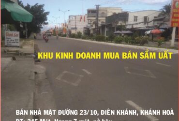 MUA NHÀ MẶT ĐƯỜNG 23 THÁNG 10 NHA TRANG KHÁNH HÌA