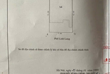 HIÊM – MẶT PHỐ LINH LANG – MẶT TIỀN QUYÊN LỰC – VỈA HÈ – SỔ VUÔNG ĐÉT