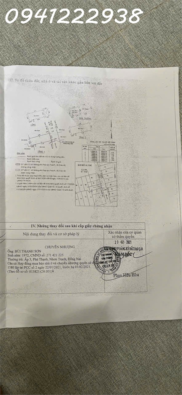 Bán Nhà 473/6 Bà Hạt, Quận 10. DT: 3.1m*8m. CN: 23m2. 3 Tầng. Giá 6.3  tỷ