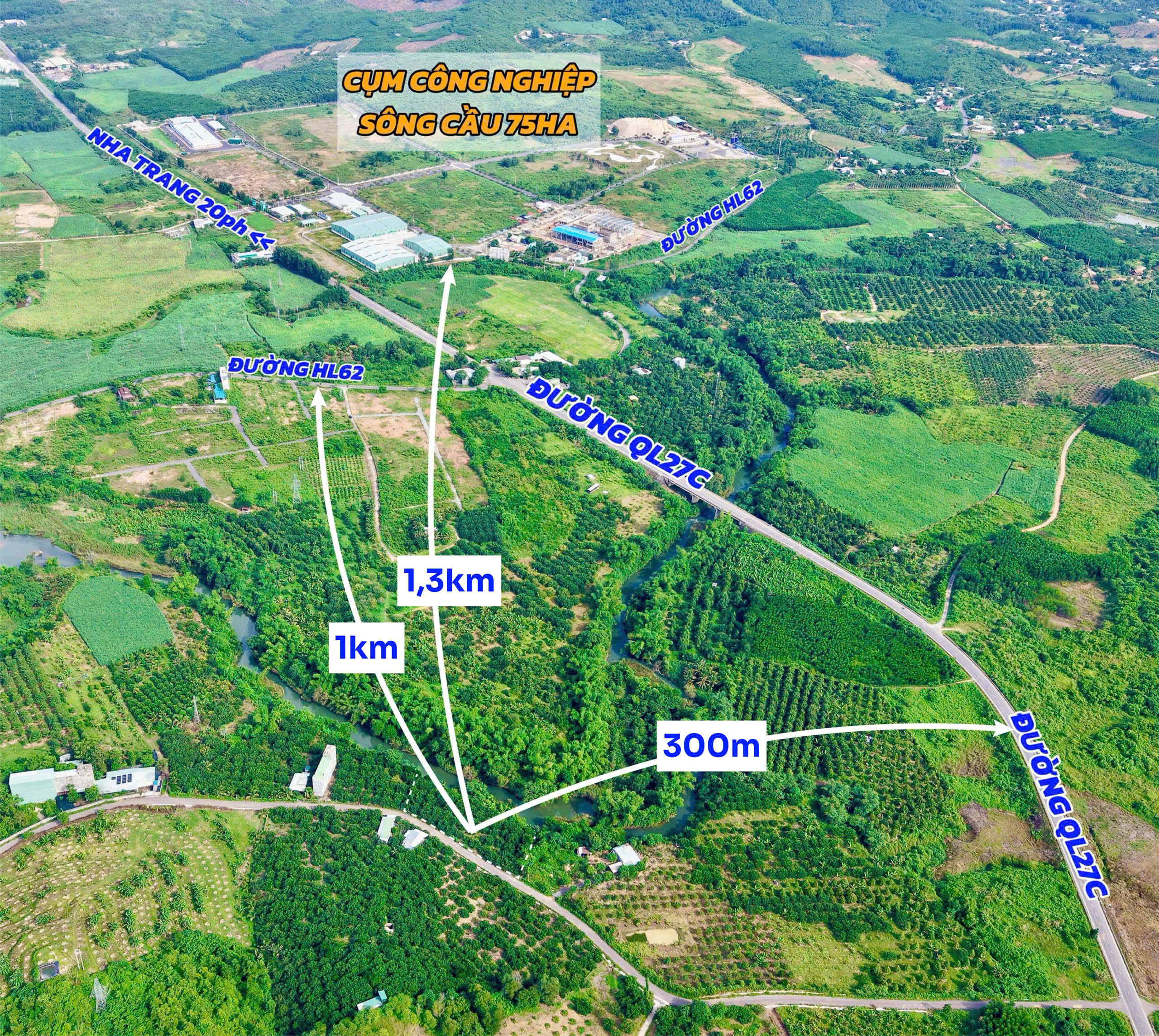 Bán 1.524m2 full thổ đường nhựa xã Khánh Vĩnh ( xã Sông Cầu cũ) cách QL27C Khu Công nghiệp Sông Cầu 300m