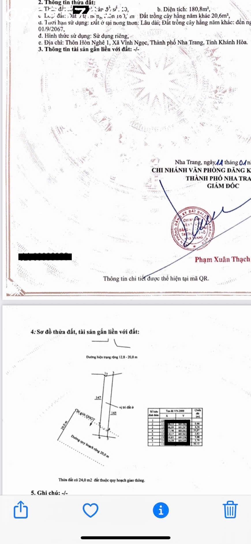 BÁN 2 LÔ ĐẤT LIỀN KỀ MẶT ĐƯỜNG MAI THỊ DÕNG, HÒN NGHÊ NHA TRANG