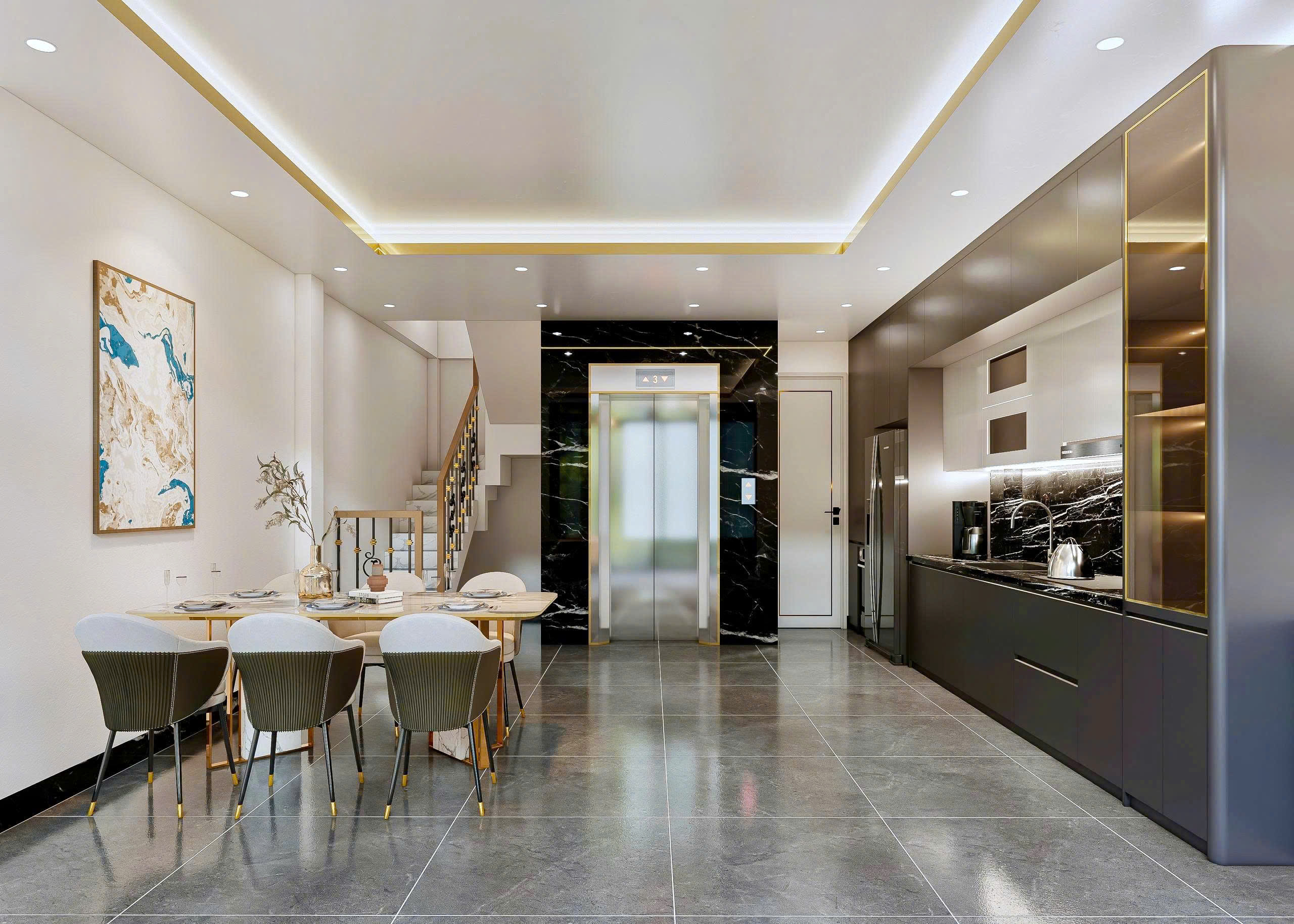 BÁN NHÀ ĐẸP BÁT KHỐI — GẦN CẦU VĨNH TUY 6 tầng full nội thất