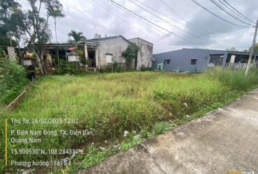 CHỦ CẦN BÁN GẤP ĐẤT TẠI ĐIỆN NAM ĐÔNG – ĐIỆN BÀN GIÁ 2,2TY