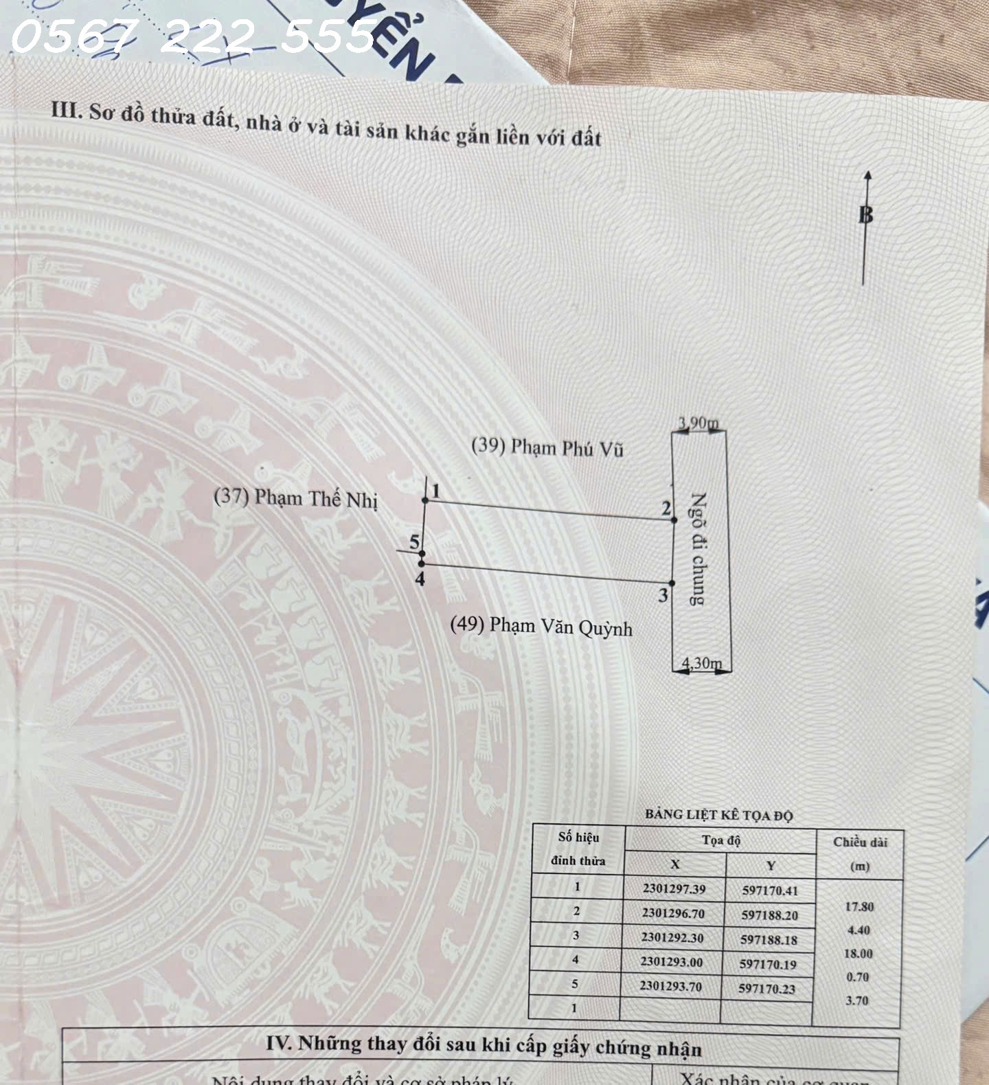 Nhà cấp 4 78,5m² giá 2,4x tỷ – ngõ ô tô 5m Trần Bá Lương  ZALO 0567 222 555
