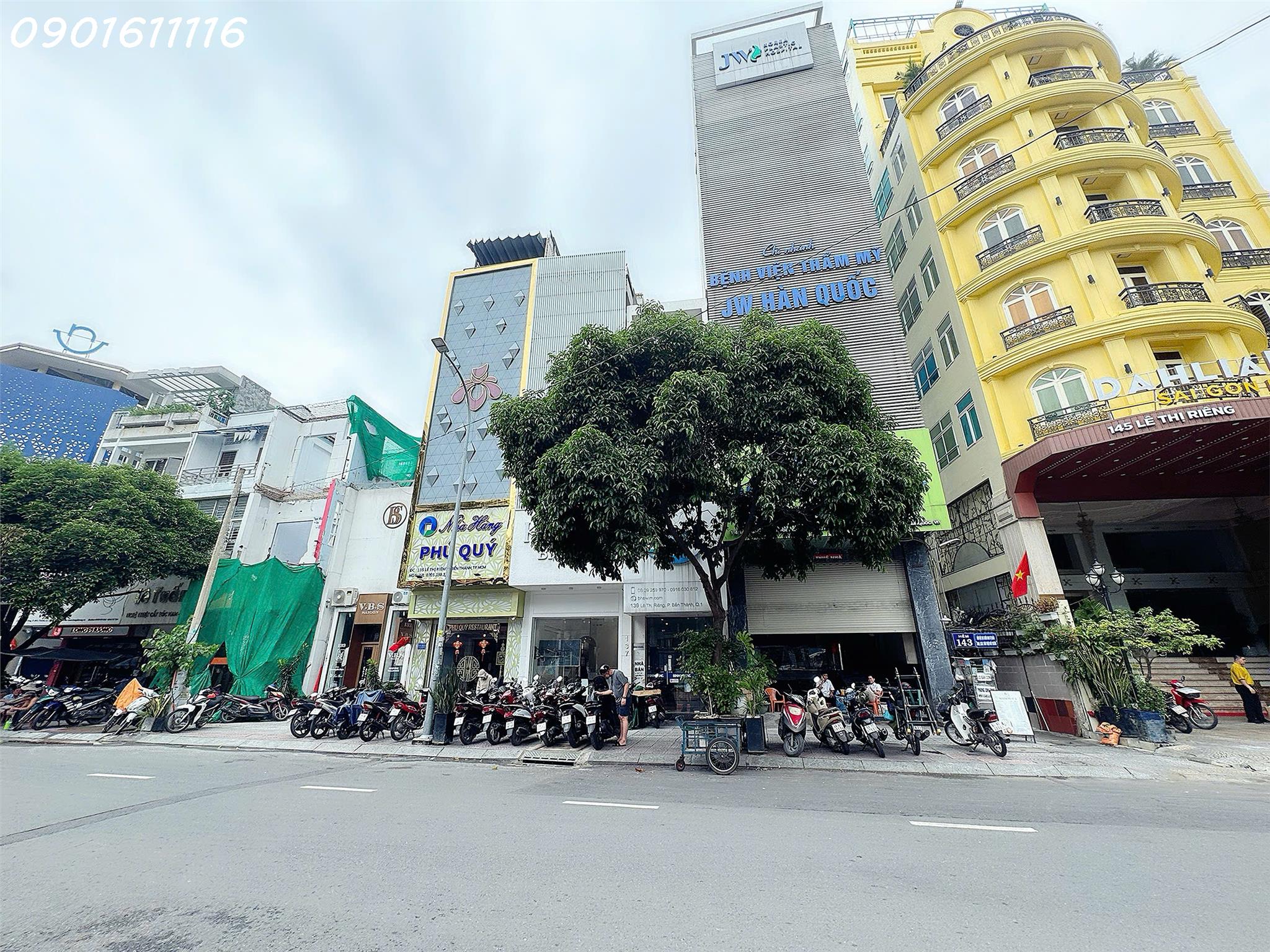 BÁN SIÊU PHẨM MẶT TIỀN 20M Đ. LÊ THỊ RIÊNG, QUẬN 1 – SẴN DÒNG TIỀN CHO THUÊ – GIANG GIANG: 0901611116