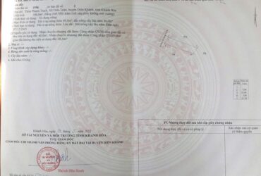 BÁN ĐẤT Ở TẠI XÃ DIÊN TOÀN, DIÊN KHÁNH, KHÁNH HOÀ