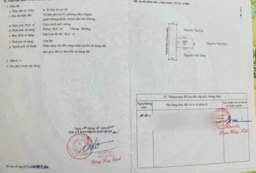 BÁN ĐẤT MẶT ĐƯỜNG THỂ NHÂN – HÒA NGHĨA – DƯƠNG KINH  NGANG 7M HIẾM – GẦN ĐƯỜNG 402 – GIÁ ĐẦU TƯ ZALO 0567 222 555