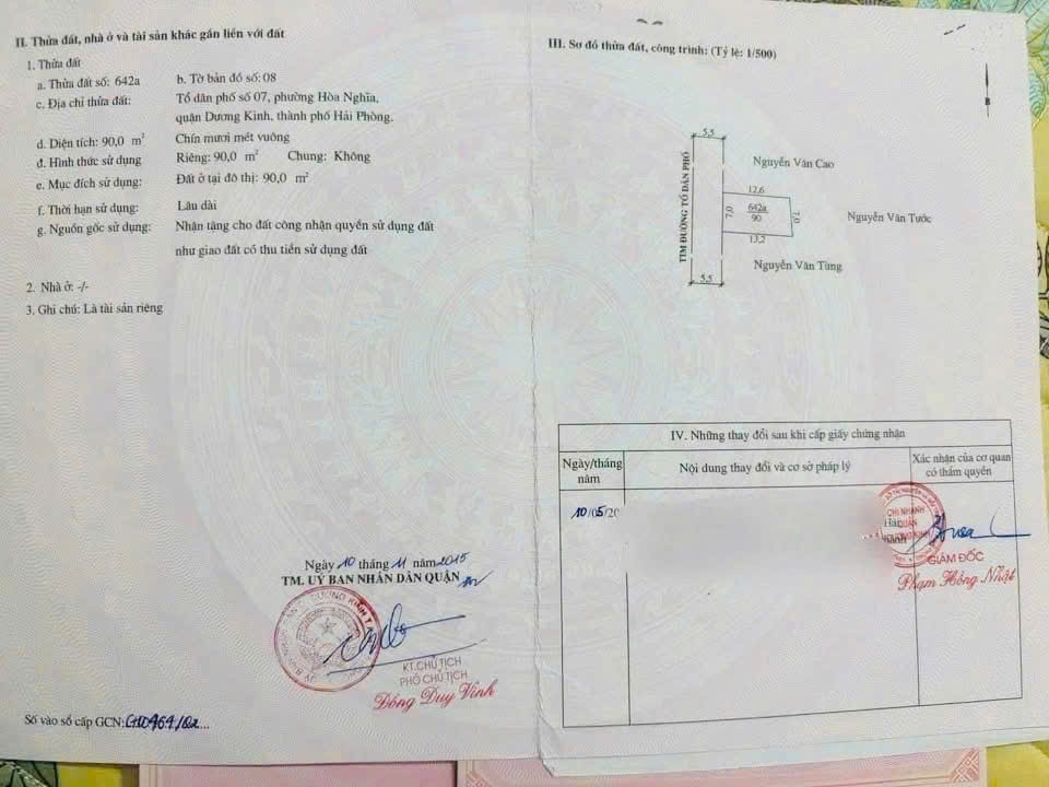 BÁN ĐẤT MẶT ĐƯỜNG THỂ NHÂN – HÒA NGHĨA – DƯƠNG KINH  NGANG 7M HIẾM – GẦN ĐƯỜNG 402 – GIÁ ĐẦU TƯ ZALO 0567 222 555