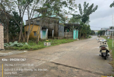 CHỦ KẸT TIỀN BÁN TÀI SẢN TẠI TX ĐIỆN BÀN  GIÁ RẺ 2.1 TY THƯƠNG LƯỢNG