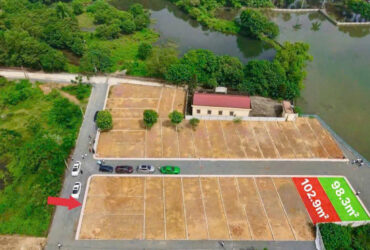 Bán nhanh lô góc view hồ đẹp, dt 100m2 full thổ cứ, ngay QL21, khu CNC Hòa Lạc, giá 3tỷ