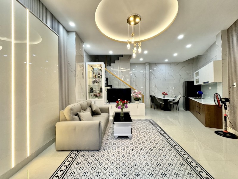 ‼️ Lê Quang Định – Xe hơi vào nhà – 4 tầng nở hậu – lô góc xây mới