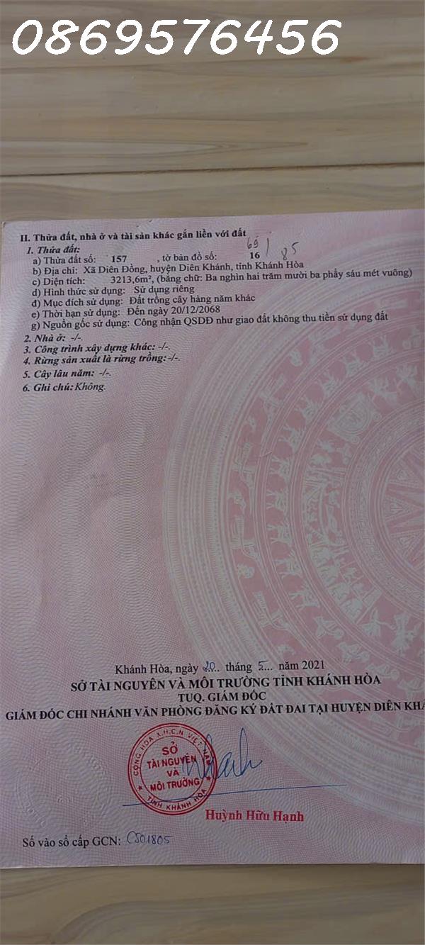 BÁN ĐẤT VƯỜN TẠI NHA TRANG KHÁNH HOÀ