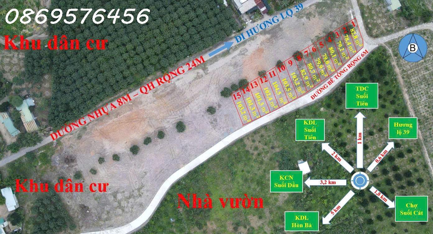 MỞ BÁN 15 LÔ NỀN THỔ CƯ TẠI XÃ SUỐI TIÊN KHÁNH HOÀ