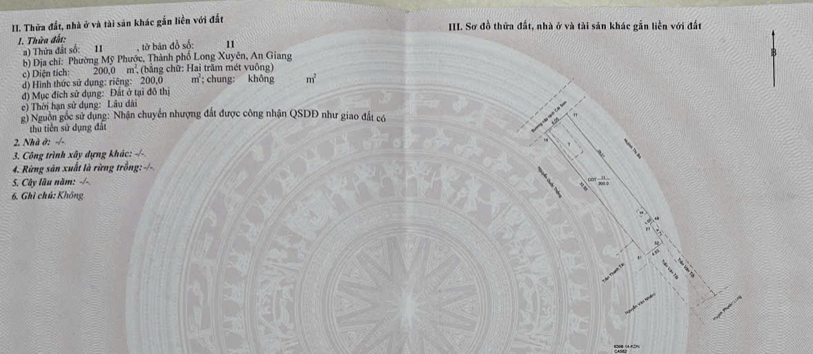 BÁN NỀN MẶT TIỀN RẠCH CÁI SƠN – MỸ PHƯỚC, LONG XUYÊN, AN GIANG