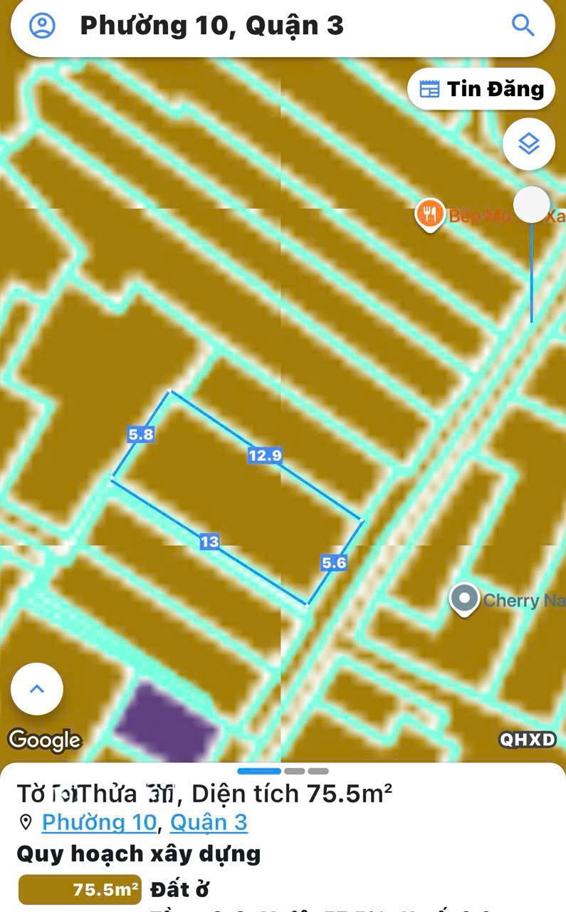 CHÍNH CHỦ 1 ĐỜI – BÁN NHÀ 2 TẦNG Đ.CÁCH MẠNG THÁNG 8, QUẬN 3 – NGANG ĐẸP 6M*13M VUÔNG CHUẨN ĐẸP NHƯ A4 FULL THỔ – NGAY VÒNG XOAY 3/2* LIÊN HỆ GIANG GIANG: 093.86.76.685