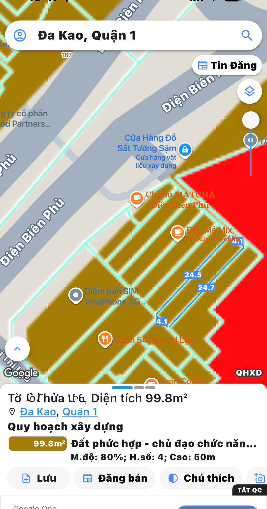 BÁN NHÀ C4 Đ.ĐIỆN BIÊN PHỦ, ĐAKAO, QUẬN 1 – DT 100M2 NGANG 4M*25M VUÔNG A4 – CHÍNH CHỦ XƯA 0938676685 GIANG GIANG