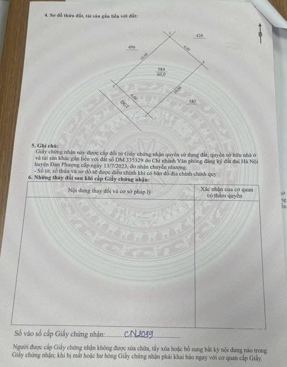 60m đất đường thông tứ tung, ngay vườn hoa, Liên Hà – Ô Diên – Hà Nội