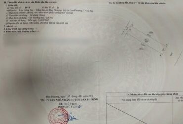 MỚI TINH 50M ĐẤT 50M NĂM ĐỒNG SẬY – ĐAN PHƯỢNG – HÀ NỘI