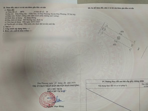 MỚI TINH 50M ĐẤT 50M NĂM ĐỒNG SẬY – ĐAN PHƯỢNG – HÀ NỘI