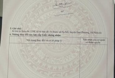 LÔ ĐẤT 80m² TÁI ĐỊNH CƯ HẠ MỖ – ĐAN PHƯỢNG – HÀ NỘI