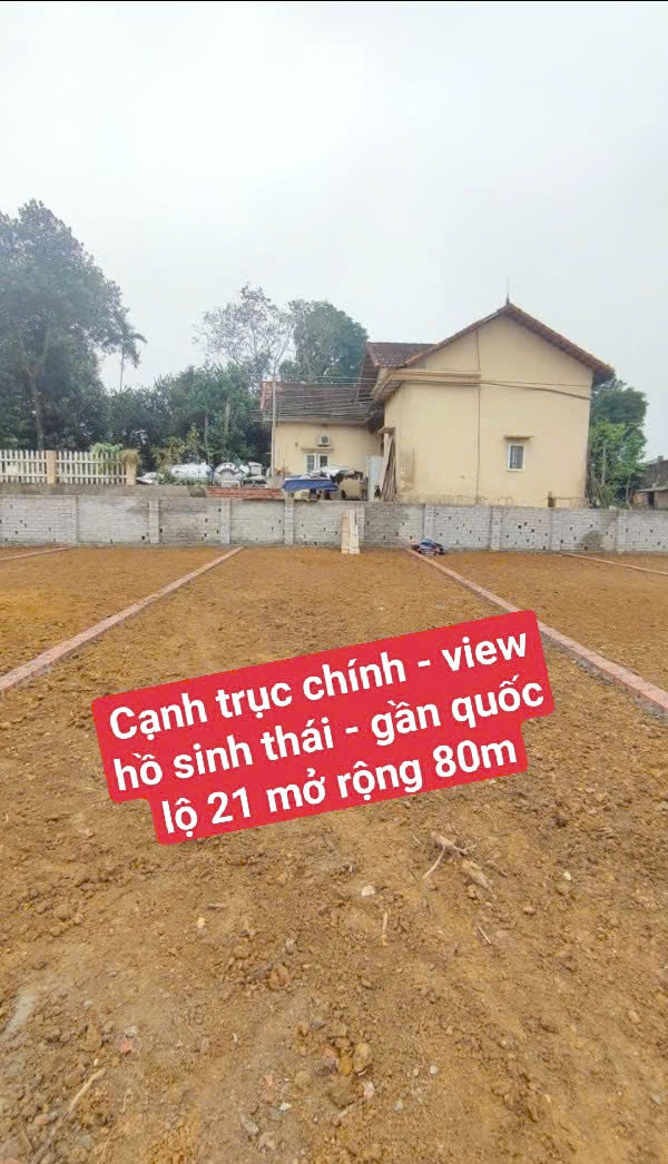 Cần vốn kinh doanh Lô đất vàng view hồ cực mát. Sổ đỏ sẵn. LH: 0812095976