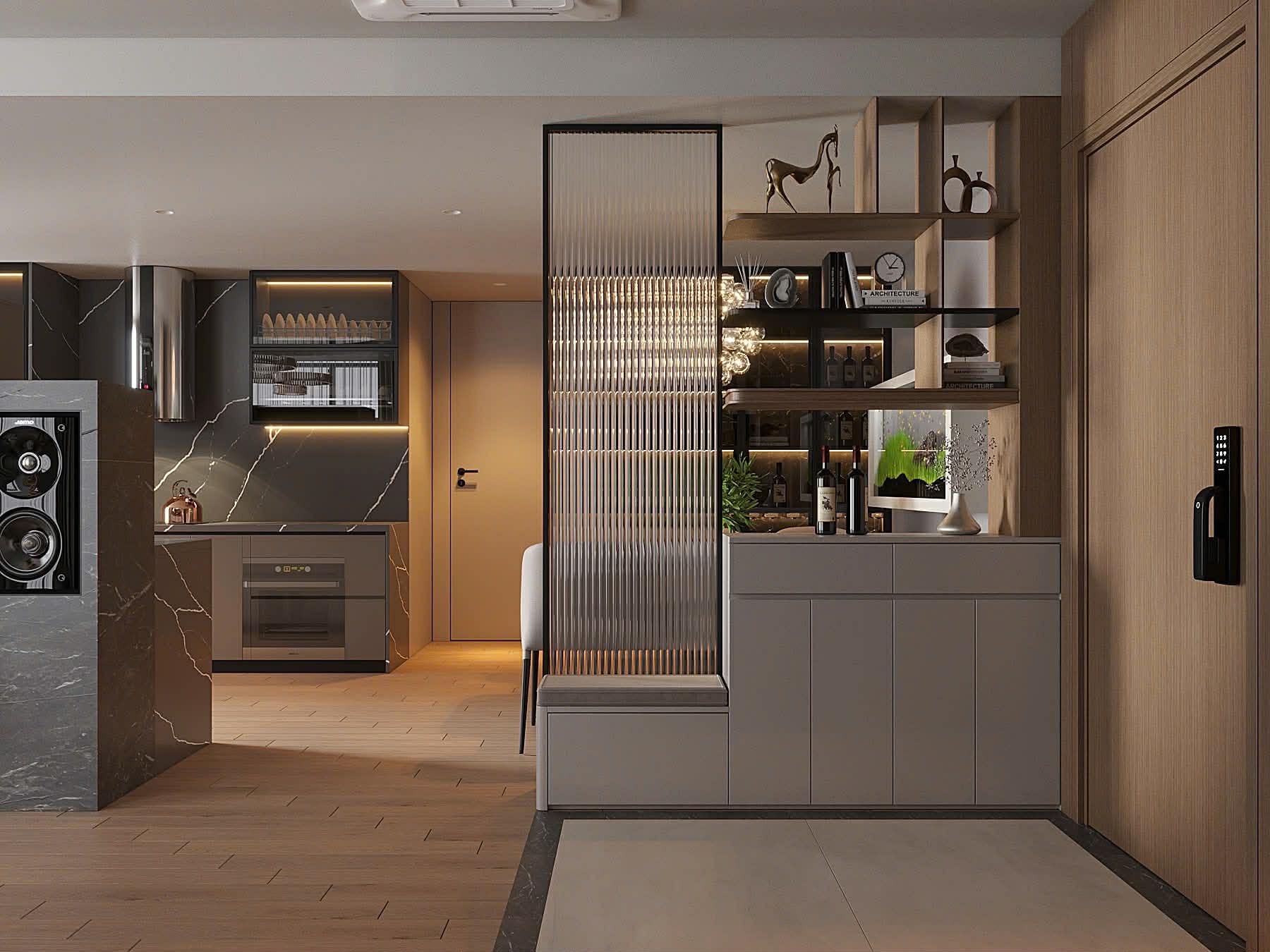 17.3.26.1 Bán căn 3 ngủ Golden Palm Lê Văn Lương, căn góc, kính vòm, nội thất sửa lại đẹp nhất tòa, dt 125m2