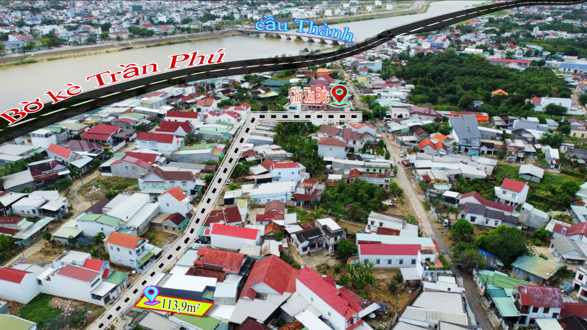 Đất TĐC Bầu Gáo – TT Diên Khánh – 113,9m² – Đường 8m – Chỉ 1,75 Tỷ