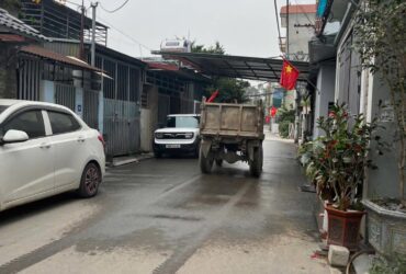 NHÀ ĐẸP VỪA Ở VỪA KINH DOANH – Ô TÔ TRÁNH NHAU Thôn Sáp Mai  xã Thiên Lộc (Võng La cũ) Diện tích: 57m² Mt 4.1m Sẵn nhà 4 tầng kiên cố