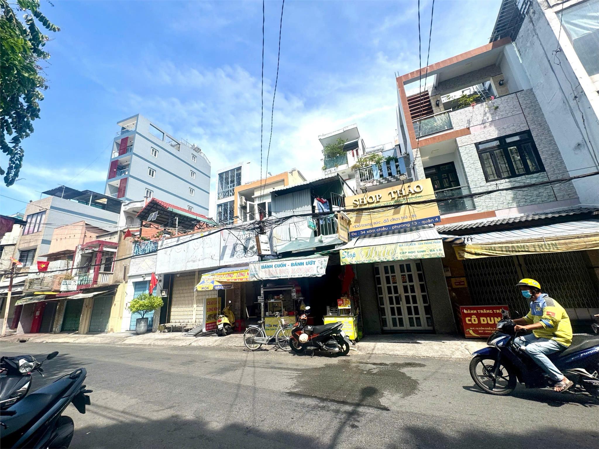 BÁN NHÀ 4 TẦNG – MẶT TIỀN KINH DOANH ĐƯỜNG XÓM CHIẾU – HƯỞNG TRỌN TOÀN BỘ TIỆN ÍCH DỰ ÁN CẢNG NGUYỄN TẤT THÀNH, QUẬN 4