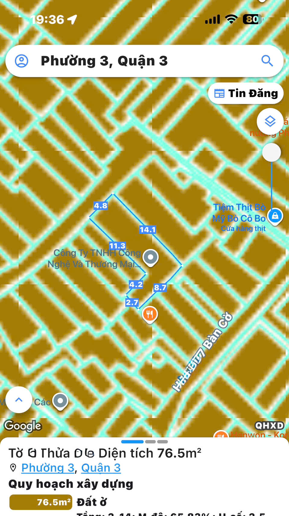 BÁN NHÀ 2 TẦNG Đ.ĐIỆN BIÊN PHỦ, QUẬN 3 – DT 70M2 FULL THỔ CƯ – NGANG LỚN 8,7M*14M ĐẸP – CHỈ 10,5T- 0938676685 GIANG GIANG